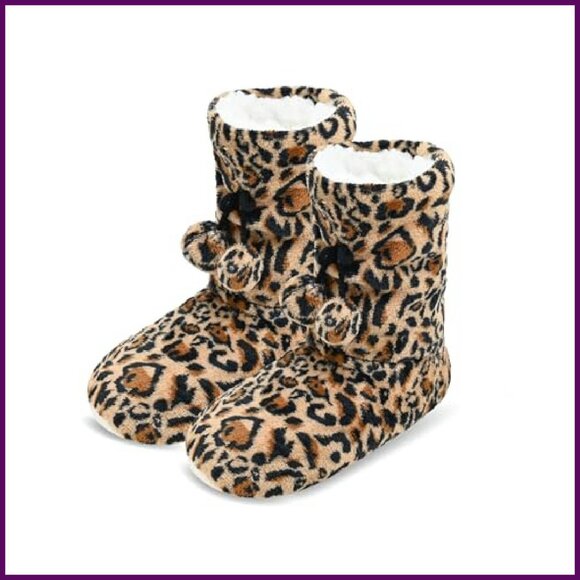 Cozy Bootie Slipper Socks with Non-Slip Grippers - Warm House Socks - Picture 2 of 8